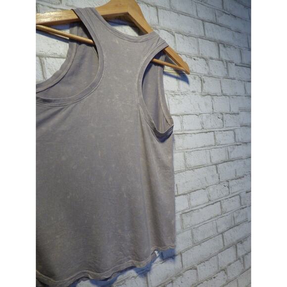 Peloton Washed Gray Together We Go Far Racer Sleeveless Tank Top Small NEW - Picture 5 of 5